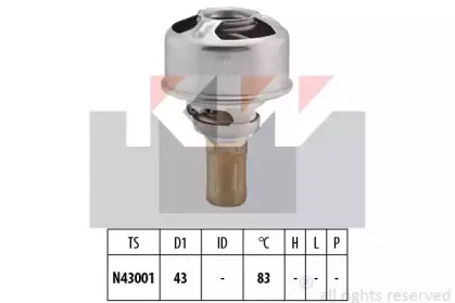 580 226 KW Термостат, охлаждающая жидкость 580 226 KW Термостат, охлаждающая жидкость