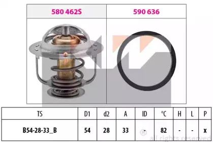 580 645 KW Термостат, охлаждающая жидкость 580 645 KW Термостат, охлаждающая жидкость