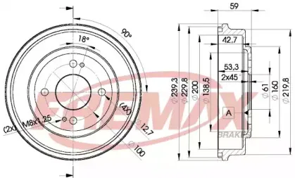 BD-3901 FREMAX Тормозной барабан BD-3901 FREMAX Тормозной барабан