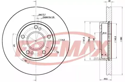 BD-8801 FREMAX Тормозной диск BD-8801 FREMAX Тормозной диск