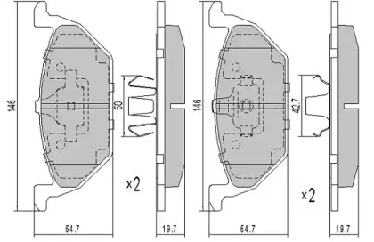 FBP-1069 FREMAX Комплект тормозных колодок, дисковый тормоз FBP-1069 FREMAX Комплект тормозных колодок, дисковый тормоз