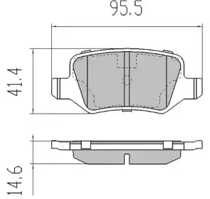 FBP-1214 FREMAX Комплект тормозных колодок, дисковый тормоз FBP-1214 FREMAX Комплект тормозных колодок, дисковый тормоз
