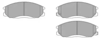 FBP-1614 FREMAX Комплект тормозных колодок, дисковый тормоз FBP-1614 FREMAX Комплект тормозных колодок, дисковый тормоз
