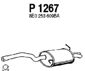 P1267 FENNO Глушитель выхлопных газов конечный P1267 FENNO Глушитель выхлопных газов конечный