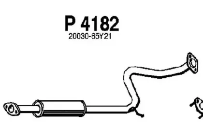 P4182 FENNO Средний глушитель выхлопных газов P4182 FENNO Средний глушитель выхлопных газов