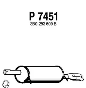 P7451 FENNO Глушитель выхлопных газов конечный P7451 FENNO Глушитель выхлопных газов конечный