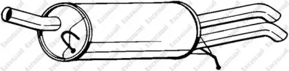 105-139 BOSAL Глушитель выхлопных газов конечный 105-139 BOSAL Глушитель выхлопных газов конечный