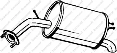 128-007 BOSAL Глушитель выхлопных газов конечный 128-007 BOSAL Глушитель выхлопных газов конечный
