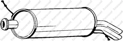 135-547 BOSAL Глушитель выхлопных газов конечный 135-547 BOSAL Глушитель выхлопных газов конечный