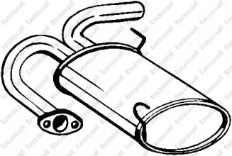 145-191 BOSAL Глушитель выхлопных газов конечный 145-191 BOSAL Глушитель выхлопных газов конечный