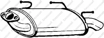 145-189 BOSAL Глушитель выхлопных газов конечный 145-189 BOSAL Глушитель выхлопных газов конечный