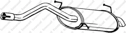 154-191 BOSAL Глушитель выхлопных газов конечный 154-191 BOSAL Глушитель выхлопных газов конечный