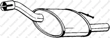 154-383 BOSAL Глушитель выхлопных газов конечный 154-383 BOSAL Глушитель выхлопных газов конечный