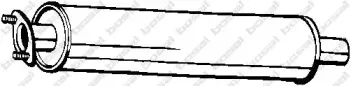 154-711 BOSAL Предглушитель выхлопных газов 154-711 BOSAL Предглушитель выхлопных газов