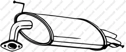 163-161 BOSAL Глушитель выхлопных газов конечный 163-161 BOSAL Глушитель выхлопных газов конечный