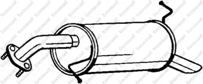 165-415 BOSAL Глушитель выхлопных газов конечный 165-415 BOSAL Глушитель выхлопных газов конечный