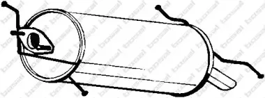 171-389 BOSAL Глушитель выхлопных газов конечный 171-389 BOSAL Глушитель выхлопных газов конечный