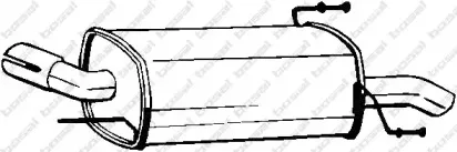 185-609 BOSAL Глушитель выхлопных газов конечный 185-609 BOSAL Глушитель выхлопных газов конечный