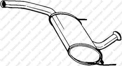 200-221 BOSAL Средний глушитель выхлопных газов 200-221 BOSAL Средний глушитель выхлопных газов