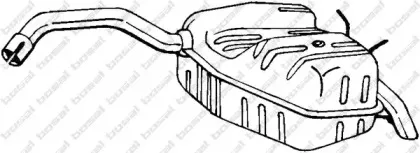 200-783 BOSAL Глушитель выхлопных газов конечный 200-783 BOSAL Глушитель выхлопных газов конечный