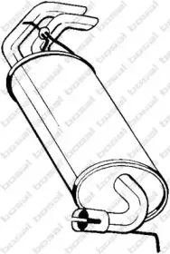 211-077 BOSAL Глушитель выхлопных газов конечный 211-077 BOSAL Глушитель выхлопных газов конечный
