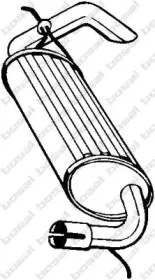211-393 BOSAL Глушитель выхлопных газов конечный 211-393 BOSAL Глушитель выхлопных газов конечный