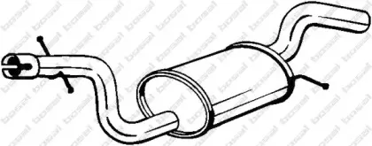 220-001 BOSAL Средний глушитель выхлопных газов 220-001 BOSAL Средний глушитель выхлопных газов
