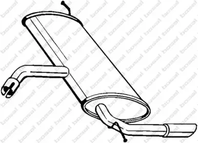 227-039 BOSAL Глушитель выхлопных газов конечный 227-039 BOSAL Глушитель выхлопных газов конечный