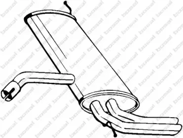 227-049 BOSAL Глушитель выхлопных газов конечный 227-049 BOSAL Глушитель выхлопных газов конечный