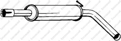 227-481 BOSAL Средний глушитель выхлопных газов 227-481 BOSAL Средний глушитель выхлопных газов