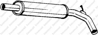 227-617 BOSAL Средний глушитель выхлопных газов 227-617 BOSAL Средний глушитель выхлопных газов
