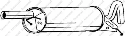 233-117 BOSAL Глушитель выхлопных газов конечный 233-117 BOSAL Глушитель выхлопных газов конечный