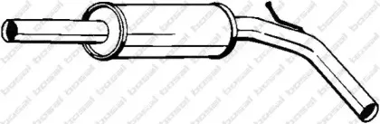 233-323 BOSAL Средний глушитель выхлопных газов 233-323 BOSAL Средний глушитель выхлопных газов