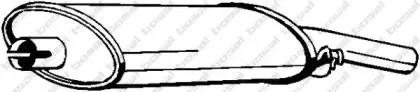 233-339 BOSAL Глушитель выхлопных газов конечный 233-339 BOSAL Глушитель выхлопных газов конечный
