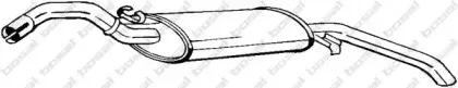 233-377 BOSAL Глушитель выхлопных газов конечный 233-377 BOSAL Глушитель выхлопных газов конечный