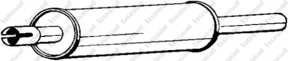 233-485 BOSAL Предглушитель выхлопных газов 233-485 BOSAL Предглушитель выхлопных газов