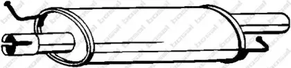 233-575 BOSAL Средний глушитель выхлопных газов 233-575 BOSAL Средний глушитель выхлопных газов