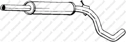233-603 BOSAL Средний глушитель выхлопных газов 233-603 BOSAL Средний глушитель выхлопных газов