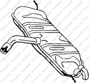 233-581 BOSAL Глушитель выхлопных газов конечный 233-581 BOSAL Глушитель выхлопных газов конечный