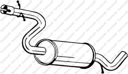 233-437 BOSAL Средний глушитель выхлопных газов 233-437 BOSAL Средний глушитель выхлопных газов