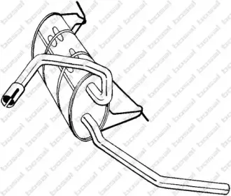 235-177 BOSAL Глушитель выхлопных газов конечный 235-177 BOSAL Глушитель выхлопных газов конечный