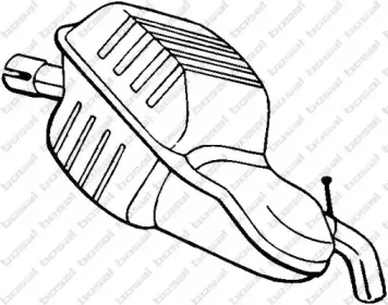 235-151 BOSAL Глушитель выхлопных газов конечный 235-151 BOSAL Глушитель выхлопных газов конечный