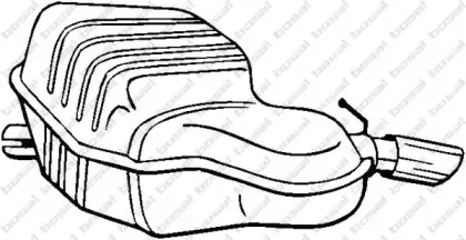 235-149 BOSAL Глушитель выхлопных газов конечный 235-149 BOSAL Глушитель выхлопных газов конечный