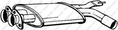 247-251 BOSAL Средний глушитель выхлопных газов 247-251 BOSAL Средний глушитель выхлопных газов