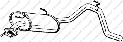 281-169 BOSAL Глушитель выхлопных газов конечный 281-169 BOSAL Глушитель выхлопных газов конечный