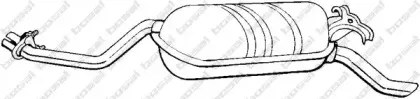 278-189 BOSAL Глушитель выхлопных газов конечный 278-189 BOSAL Глушитель выхлопных газов конечный