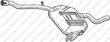278-327 BOSAL Средний глушитель выхлопных газов 278-327 BOSAL Средний глушитель выхлопных газов