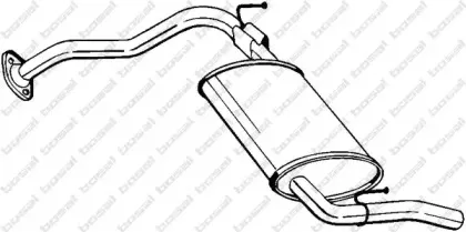 278-603 BOSAL Глушитель выхлопных газов конечный 278-603 BOSAL Глушитель выхлопных газов конечный
