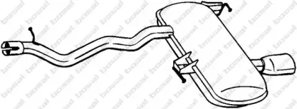 278-673 BOSAL Глушитель выхлопных газов конечный 278-673 BOSAL Глушитель выхлопных газов конечный