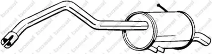 278-707 BOSAL Глушитель выхлопных газов конечный 278-707 BOSAL Глушитель выхлопных газов конечный